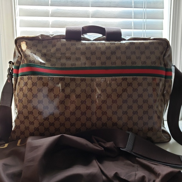 Authentic Gucci Crystal Overnight Luggage/Duffle - Picture 2 of 8
